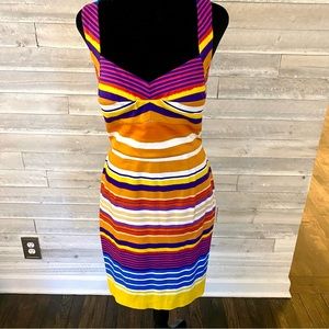 Calvin Klein Tropical fitted dress